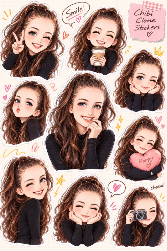 Chibi Clone Stickers